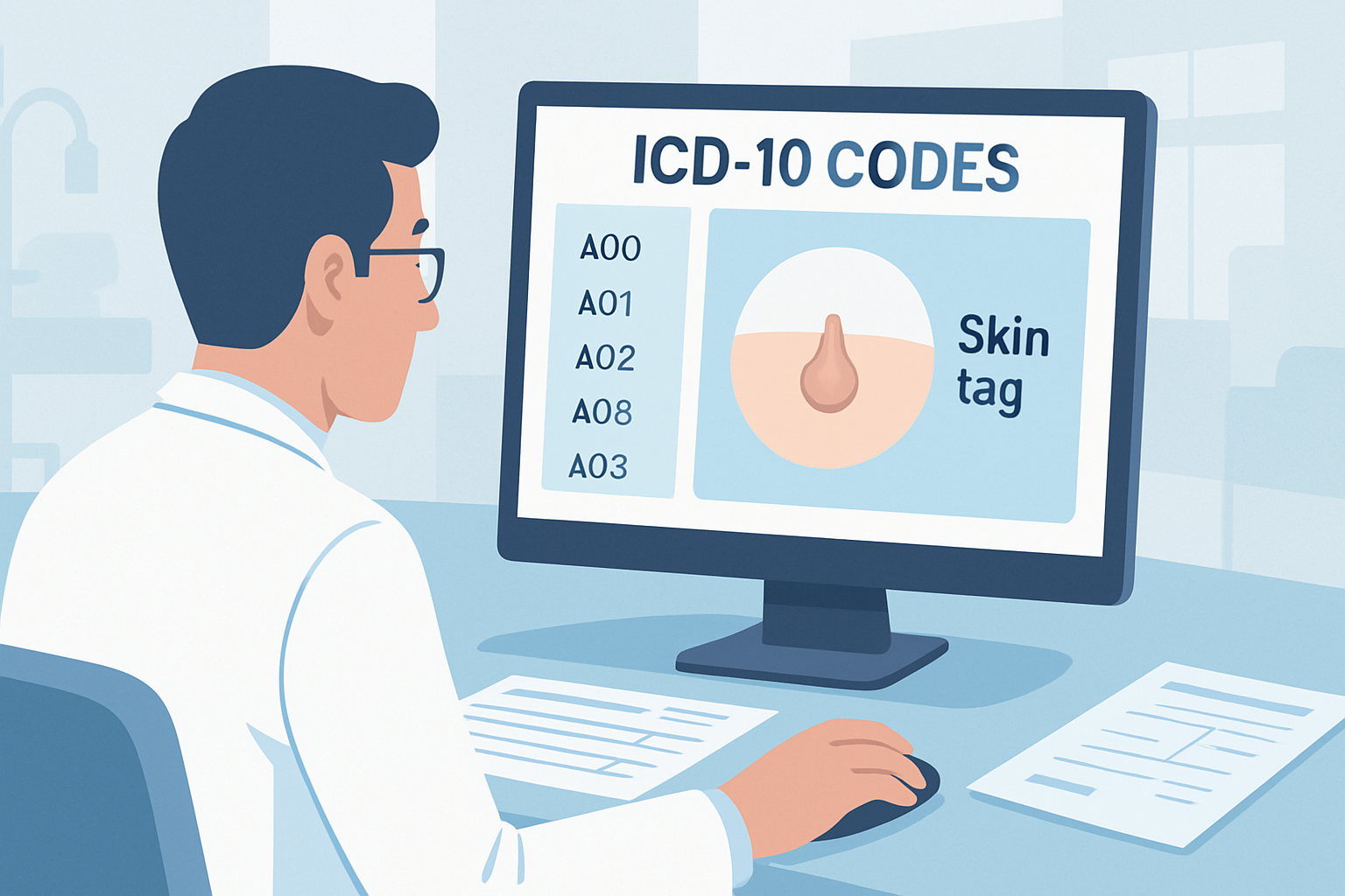 skin tag icd 10