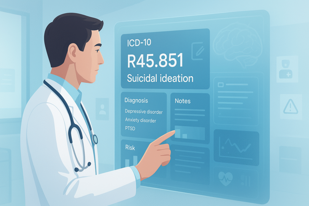 ICD 10 Code for Suicidal Ideation